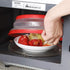 Couvercle Anti Éclaboussures Microsafe comparaison avant et après utilisation