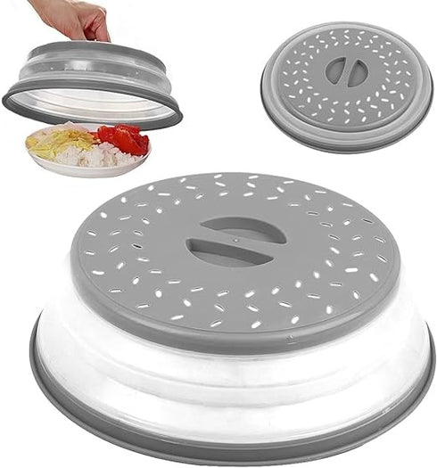 Couvercle Anti Éclaboussures Microsafe en utilisation dans un micro-ondes