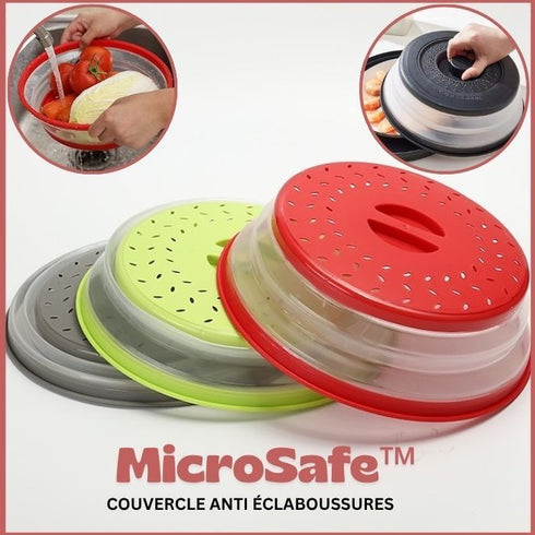 Couvercle Anti Éclaboussures Microsafe avec guide PDF inclus dans l’offre