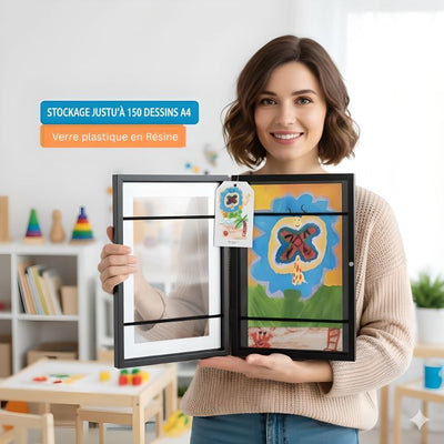 Cadre dessin enfant, Utilisation en classe : Le CreaArt™ pour exposer les œuvres collectives